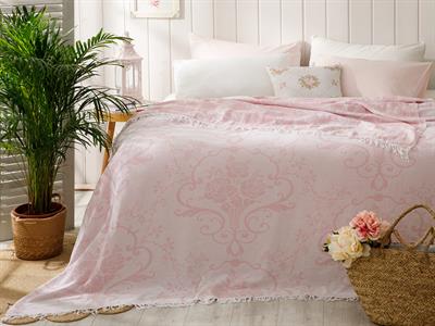 Vintage Garden ПОКРИВКА За един човек Пещемал 150x220 cm Pink