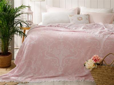 Vintage Garden ПОКРИВКА За един човек Пещемал 150x220 cm Pink