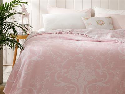 Vintage Garden ПОКРИВКА За един човек Пещемал 150x220 cm Pink