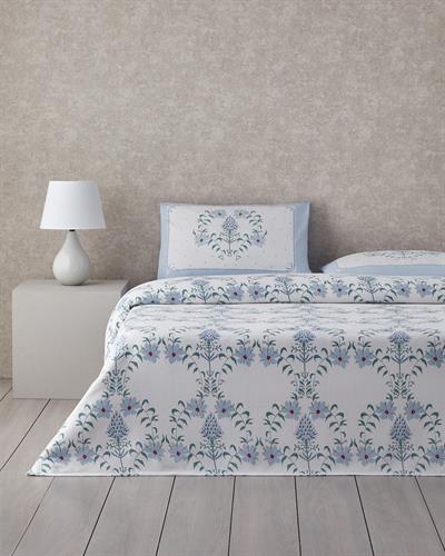 Комплект Одеяло Пике Двоен С щампа 200x220 см Син