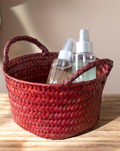 Violette Кошница Среден Слама 17x9 см Розов