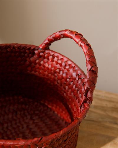 Violette Кошница Малък Слама 20x10 cm Розов