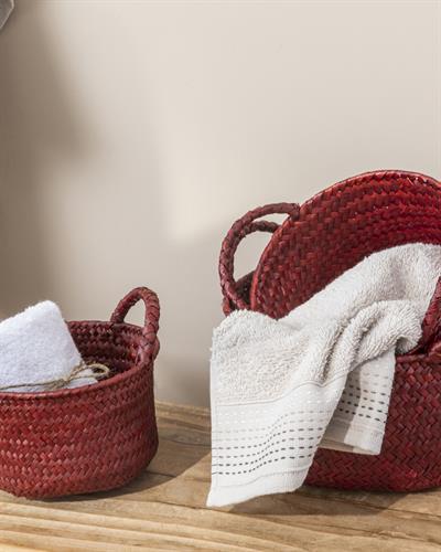 Violette Кошница Малък Слама 20x10 cm Розов