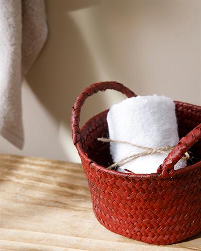 Violette Кошница Малък Слама 20x10 cm Розов