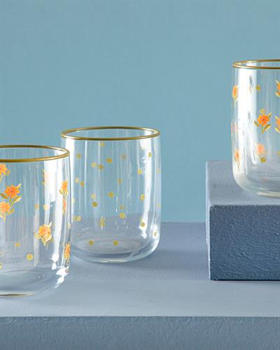 Virent Чаша За Безалкохолно 3 Бр., Стъкло, Зелено, 270 Ml