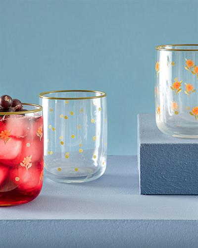 Virent Чаша За Безалкохолно 3 Бр., Стъкло, Зелено, 270 Ml