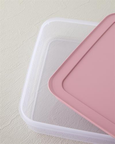 Virginie Кутия За Съхранение Пластмаса 2,6 л Розов