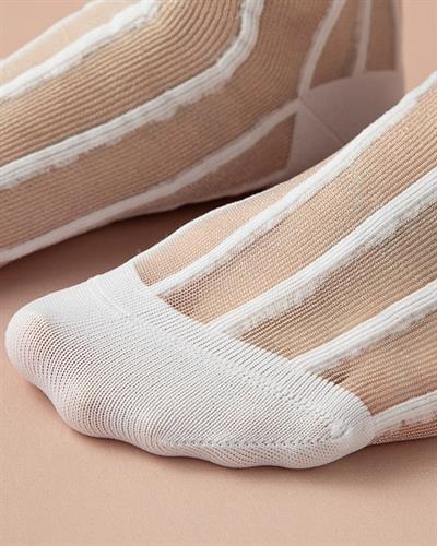Vita Polyamide Women Nude Socks 36-40 White