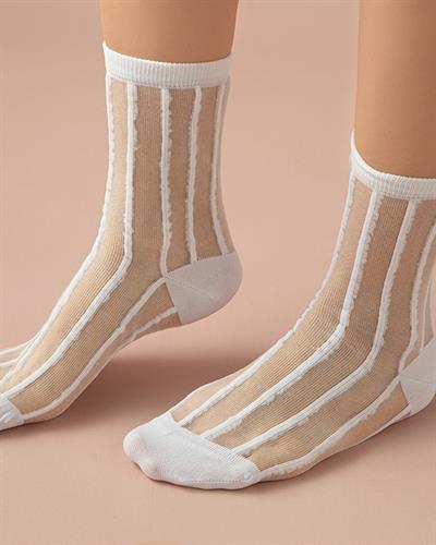 Vita Polyamide Women Nude Socks 36-40 White