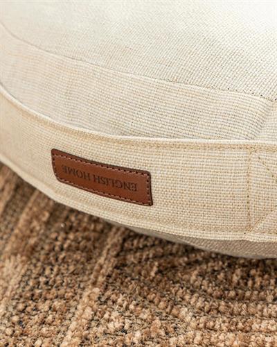 Vita Декоративен Пуф Тъкан, Екру, 50 Cm