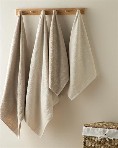 Vita Хавлия За Баня Комплект Памучен, Светло Бежово-Тъмно Бежово, 50 X 85+70 X 140Cm