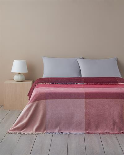 Viva Одеяло Единичен Памучен с брокат 150x200 см Розов