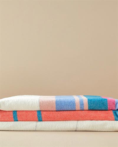 Vivacious Одеяло Единичен Памучен с брокат 150x200 см Оранжев