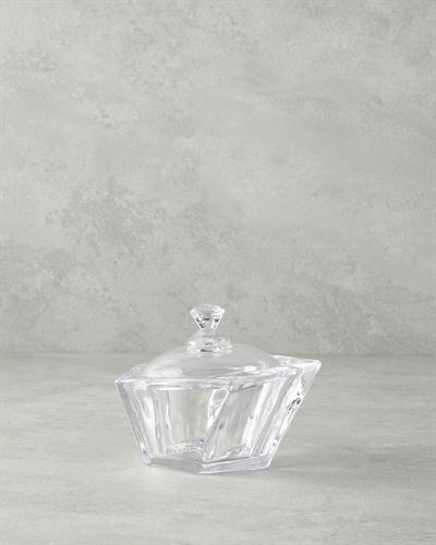 Vivian Glass Sugar Bowl 13x11 cm Transparent
