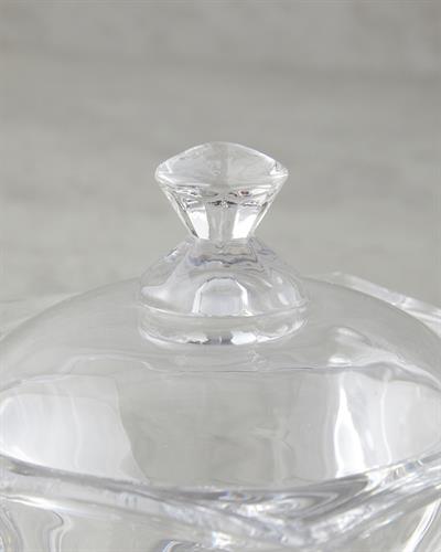 Vivian Glass Sugar Bowl 13x11 cm Transparent