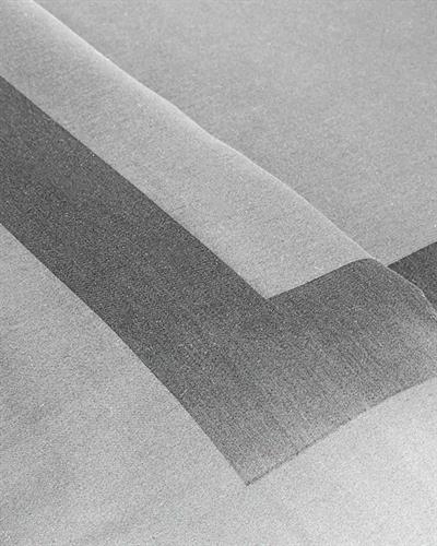 Vivian Framed Cotton Satin Double 4 Pillows Plain Sheet Duvet Cover Set 200x220 cm Gray