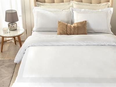 Vivid Спално Бельо Компле Двоен Размер, Памучен, Бяло, 200 X 220 Cm