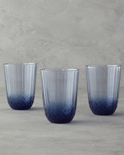 Vivid Чаша За Безалкохолно 3 Бр., Стъкло, Тъмно Синьо, 255 Ml