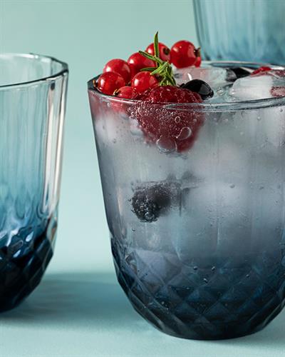 Vivid Чаша За Безалкохолно 3 Бр., Стъкло, Тъмно Синьо, 320 Ml