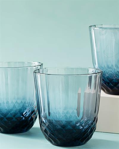 Vivid Чаша За Безалкохолно 3 Бр., Стъкло, Тъмно Синьо, 320 Ml