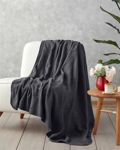 Vividline Шал За Диван 130x170 см Антрацит