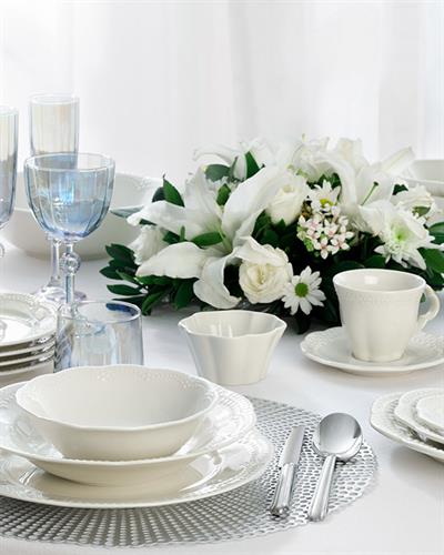 Viyana Продълговата Чиния Порцелан, Светло Кремово, 30 Cm