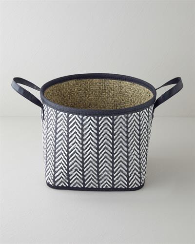 Viyana Кошница 32x23 см Черен - Бял