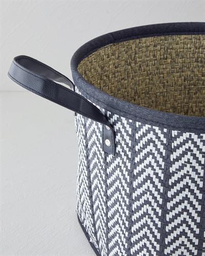 Viyana Кошница 32x23 см Черен - Бял