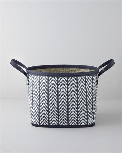 Viyana Кошница 32x23 см Черен - Бял