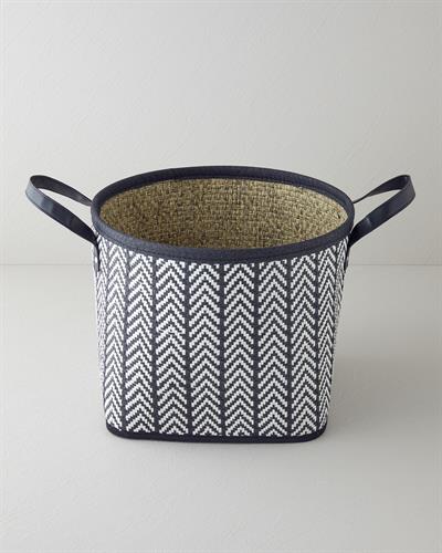 Viyana Кошница 35x26 cm Черен - Бял