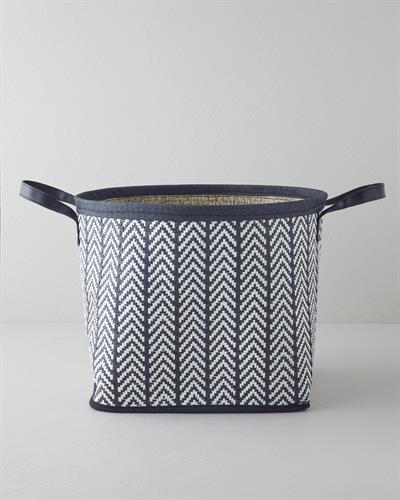 Viyana Кошница 38x29 см Черен - Бял