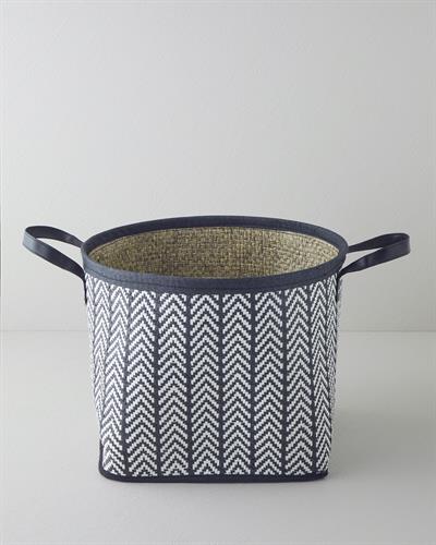 Viyana Кошница 38x29 см Черен - Бял