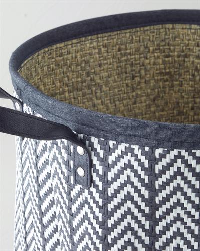 Viyana Кошница 38x29 см Черен - Бял