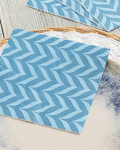 Vonal Хартийни Салфетки 20 Бр., Хартия, Синьо, 33 X 33 Cm