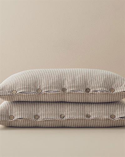 Waffle Калъфка За Възглавница 2 бр. Багрени нишки 50x70 см Теракота