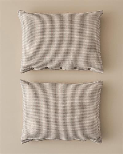 Waffle Калъфка За Възглавница 2 бр. Багрени нишки 50x70 см Теракота