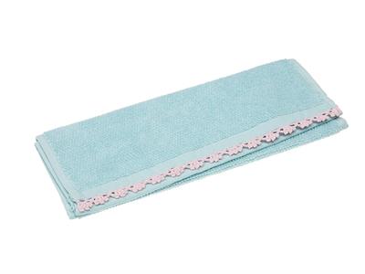 Waffle ХАВЛИИ ЗА РЪЦЕ С дантела Копанакили 30x45 cm Blue.