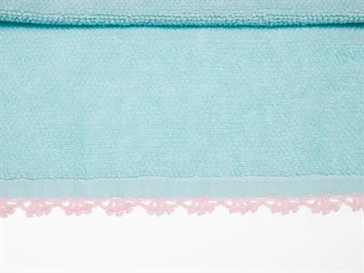 Waffle ХАВЛИИ ЗА РЪЦЕ С дантела Копанакили 30x45 cm Blue.