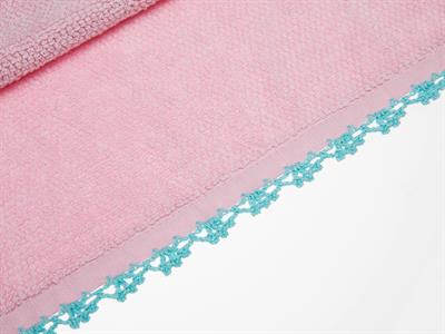 Waffle ХАВЛИИ ЗА РЪЦЕ С дантела Копанакили 30x45 cm Pink