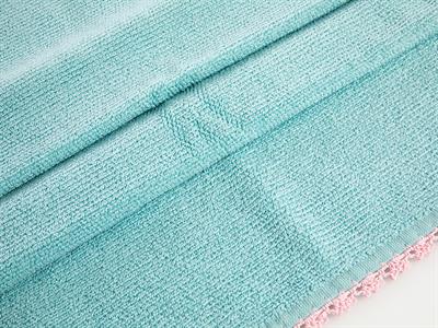 Waffle ХАВЛИЯ ЗА КРАКА С дантела 50x70 cm Blue.