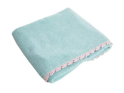 Waffle ХАВЛИЯ ЗА КРАКА С дантела 50x70 cm Blue.