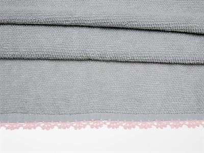 Waffle ХАВЛИЯ ЗА ЛИЦЕ С дантела Копанакили 50x80 cm Gray