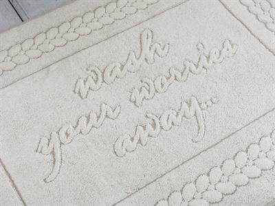 Wash ХАВЛИЯ ЗА КРАКА 50x70 cm Stone-Ecru