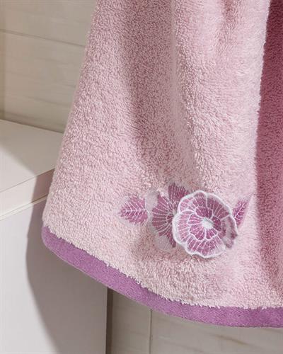 Water Roses Кърпа За Лице С бродерия 50x80 см Лилав