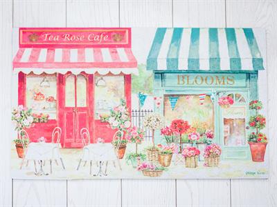 Watercolor Shoppes ИЗСТРИВАЛКА Отпечатано 45x75 cm Red