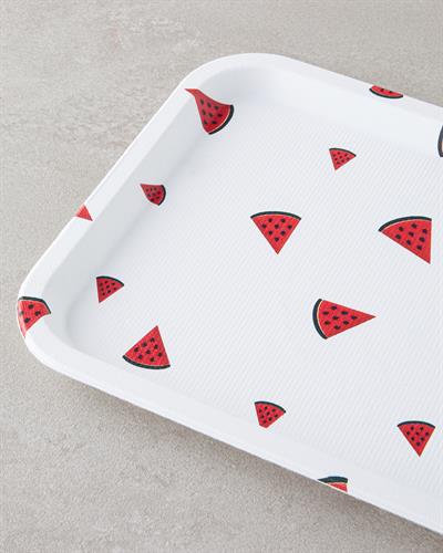 Watermellies Тепсия Пластмаса 31x21 см Бял - Червен