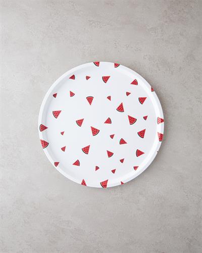 Watermellies Тепсия Пластмаса 36 см Бял - Червен