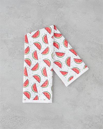 Watermelons Кърпа За Сушене Памук 30x50 см Червен