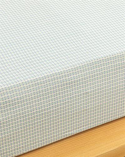 Wave Dots Чаршафи С Ластик Двоен Размер, Лесно За Гладене, Селедон, 160 X 200 Cm