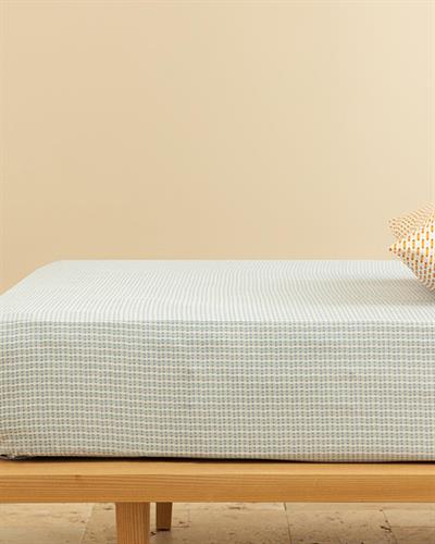 Wave Dots Easy to Iron For One Person Sheet 160x240 cm Seledon,